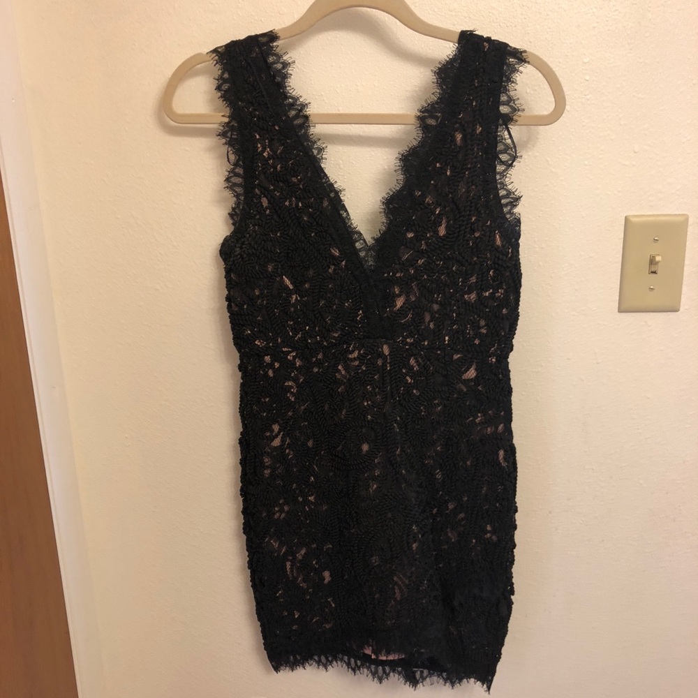 Women’s a.peach Lace Overlay Mini Dress